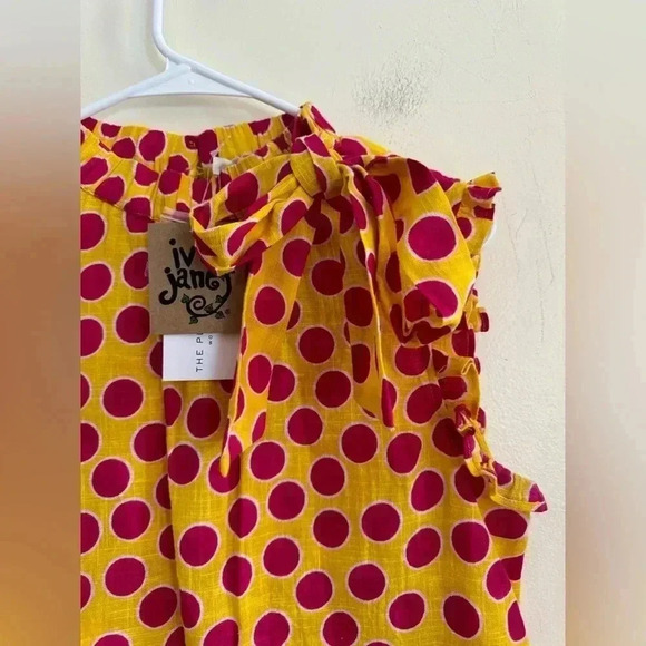 Ivy Jane Polka Dot- Ruffled Sleeves Size Small - Picture 13 of 14